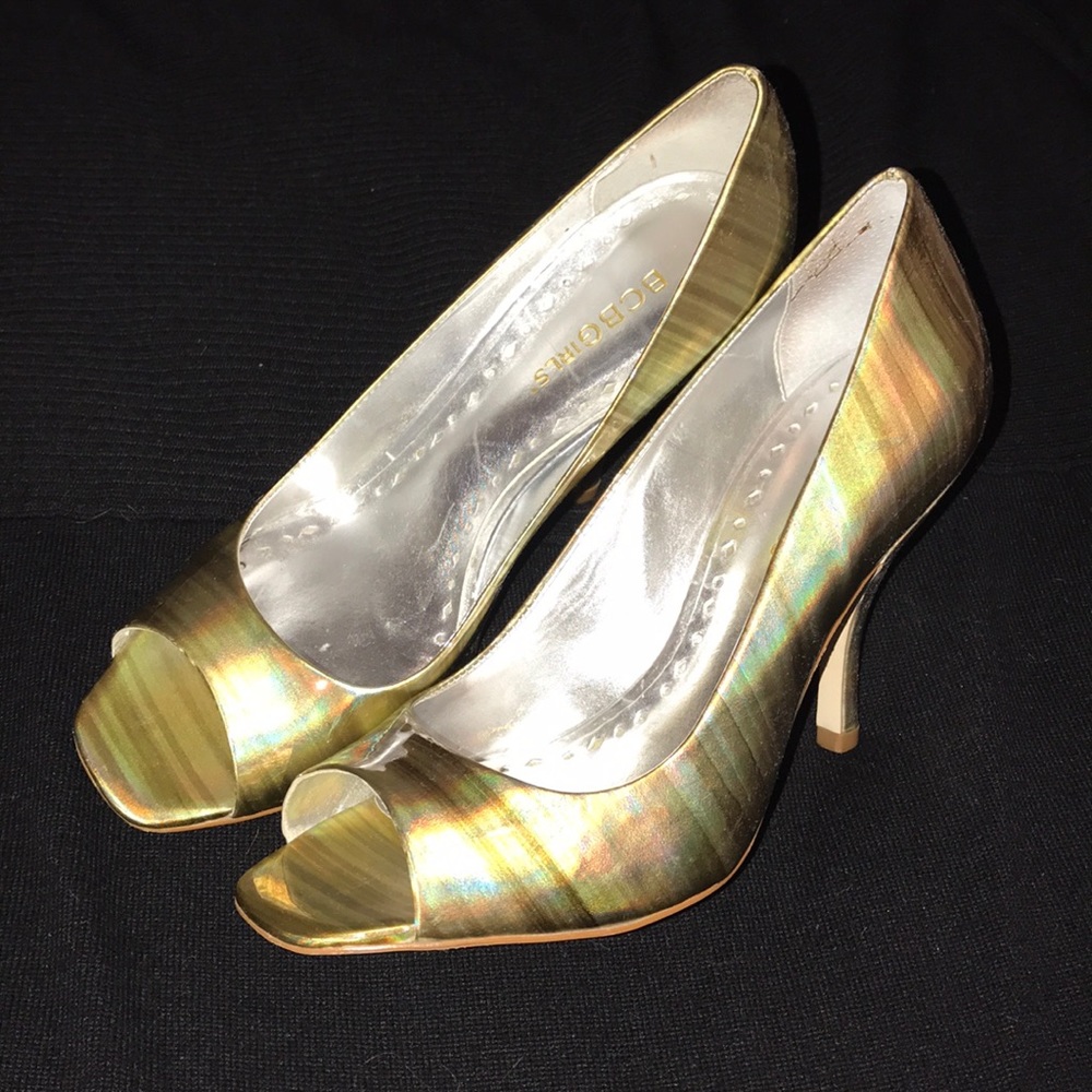 BCBG open toe heels